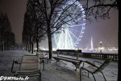 Paris (75) sous la neige les 21 & 22/11/2024